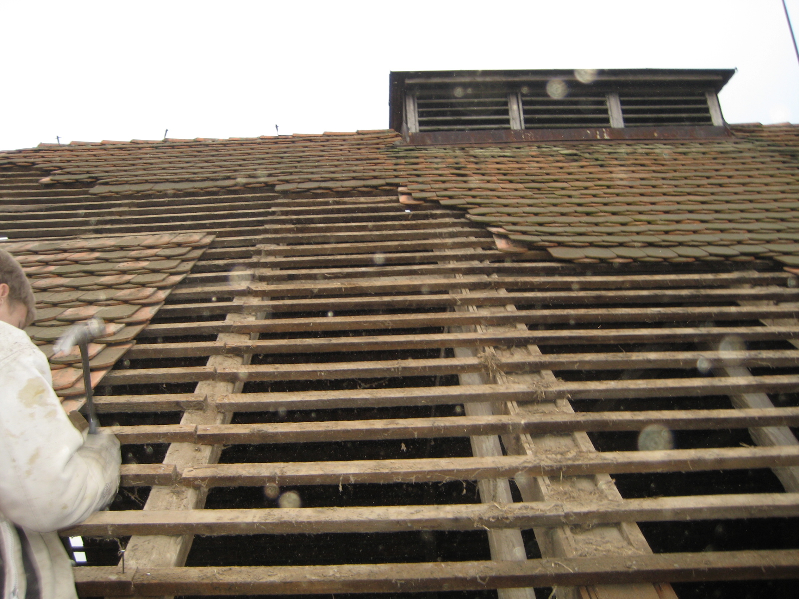 Průběh opravy střechy A,B,C