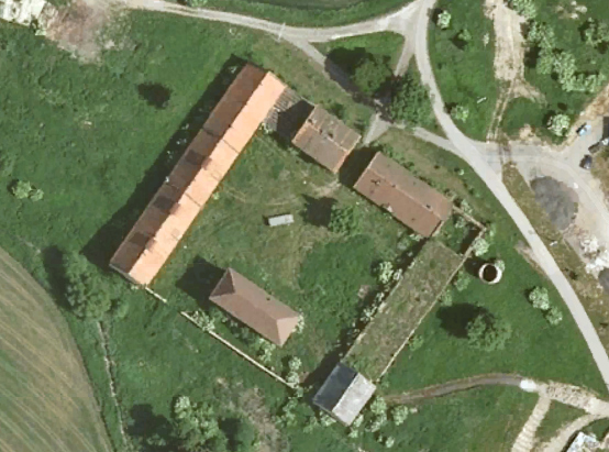 Letecký pohled z Google maps